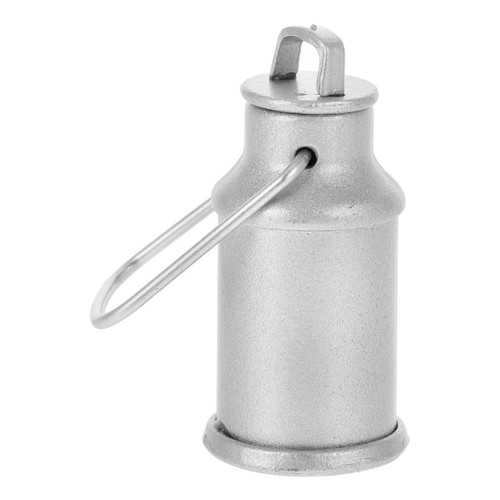 Mini silver metal milk jug - silver,
