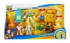 IMAGINEXT Toy Story 4 Deluxe 8 Pack Figure Set Playset Buzz Woody Bo Peep Disney