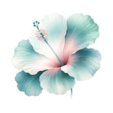 9x9cm flower wall decal