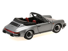 1983 Porsche 911 Carrera Cabriolet 3.2 Gray 1/18 Diecast Model Car by Minichamps
