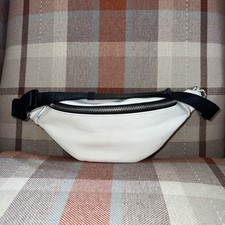 Small Soft Off White Bum Waist Bag From New Look Zip Top Inside Pocket