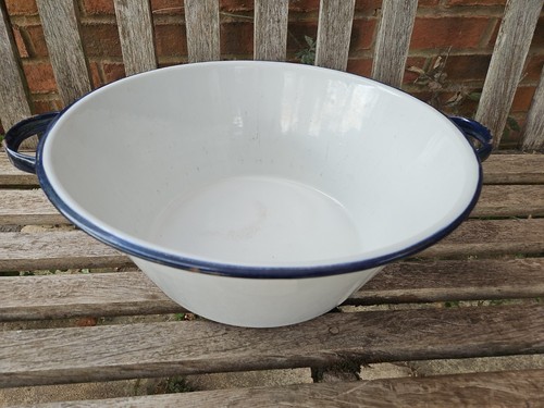 Enamel wash bowl vintage - wash,