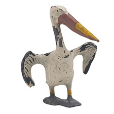 Vintage Britains Lead Pelican Animal Figure 1950s Zoo Farm Toy 4cm Painted