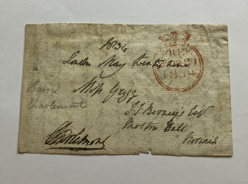 1834 free frank pre - 1834, pre-stamp