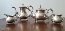 Victorian silver plated tea