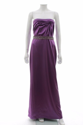 Versace silk draped strapless - versace,