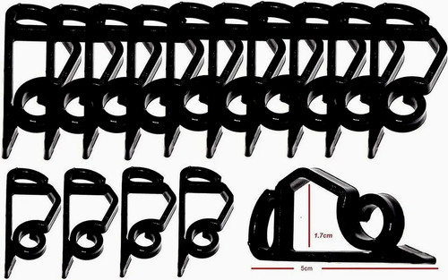 50pk large black gutter hooks - 50pk,