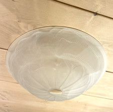 35cm DECOR  BOWL Replacement Glass Lamp Shade uplighter  pendant fitting Light