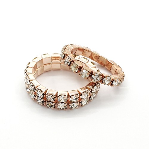 Silver gold crystal - gold, stretch