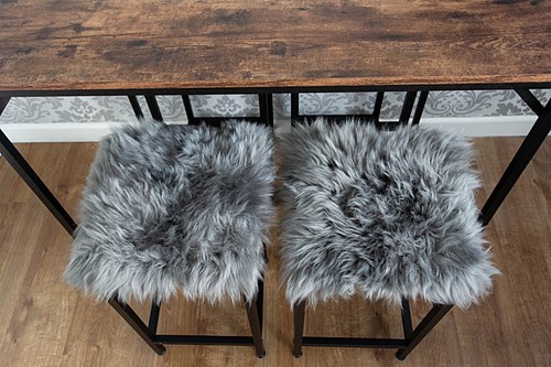 Genuine sheepskin seat