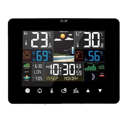 Weather station with large - station,
