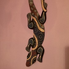 Collectable Gecko Salamander Aboriginal Style Wall Art
