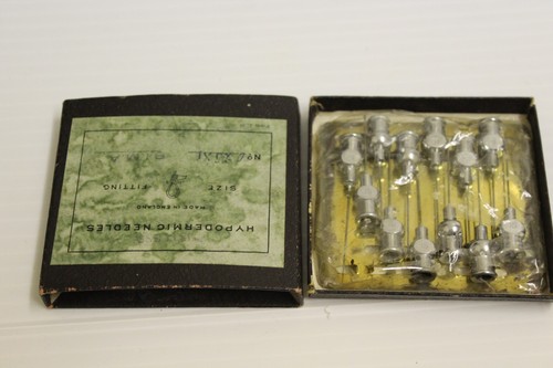 Vintage hypodermic needles - vintage, 12