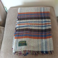TWEEDMILL Wool Throw Blanket Bed VINTAGE Tartan Check Design Picnic British Made
