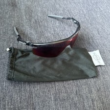 Vintage Oakley Blade Sunglasses Gray Reflective Lenses Razor Blades *Read*