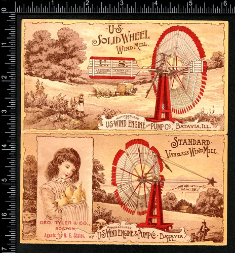 Wind engine pump - &,