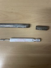 Vintage Combination Glass Medical Thermometer  in stainless protective case