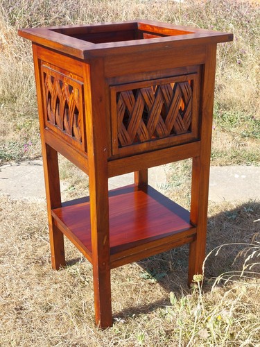 Solid wood plant stand - solid,