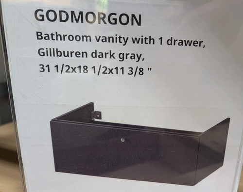 New ikea godmorgon bathroom - new,