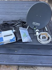 Portable Satellite Dish Kit with Receiver