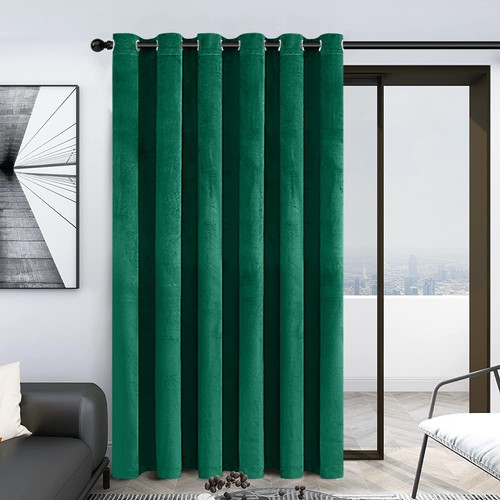 Single panel velvet curtain - single,