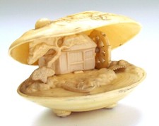 Vintage Japanese carved