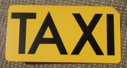 Vintage taxi sign plaque - vintage,