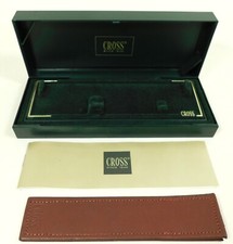 Vintage Cross 2242 Pen Presentation Retail Box Case Empty With Leather Pouch &c
