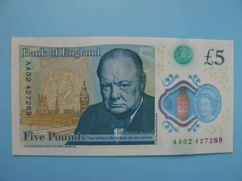 Low serial new 5 - aa, £5