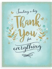 Sending A Big Thank You Card 19x13cm (8x6 cm)