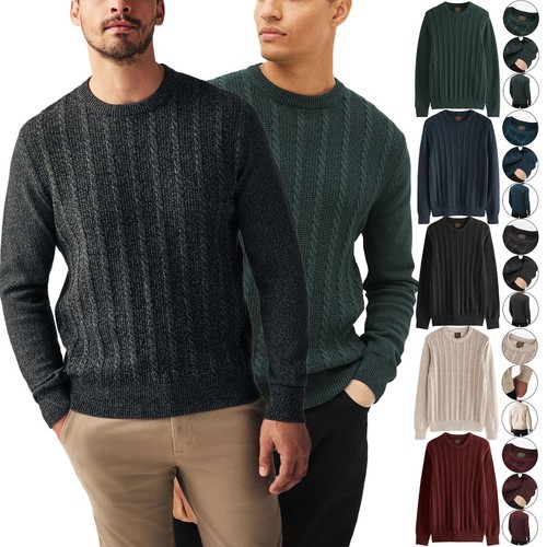 Mens chunky cable knitted - chunky,