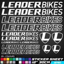 14x LEADER BIKES Vinyl Decal