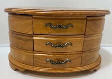 Mele Jewellery Box Oval Wooden