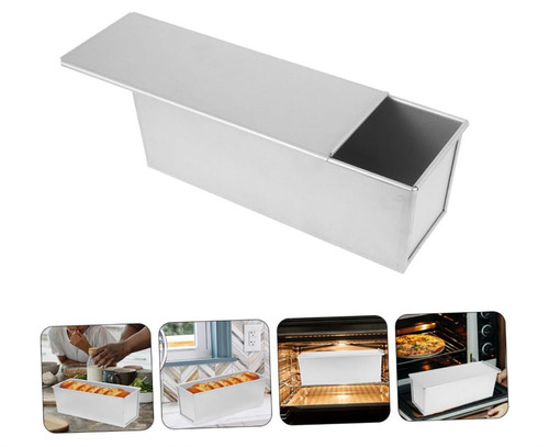 Metal sliding lid toast - sliding, box
