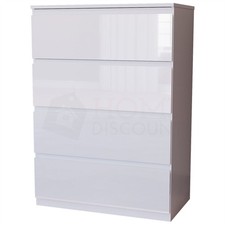 High Gloss 4 Drawer Chest of