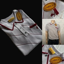 Gabicci Vintage "Connett" Short Sleeve Polo, Medium, Archive Inspired, BNWT