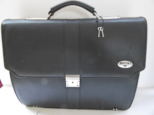 Antler black leather - antler, briefcase