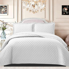 3 PCs Quilted Bedspread Bed