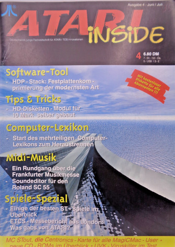Atari inside issue 4 - atari, issue: