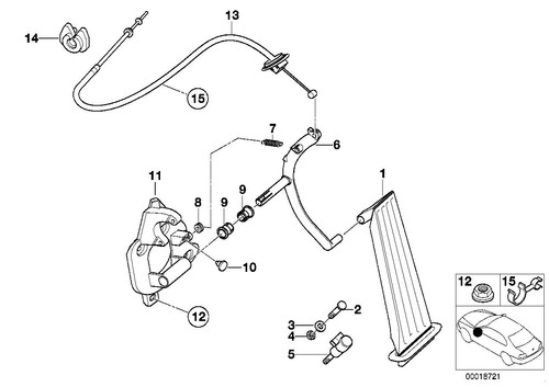 Bmw series e46 - 3, accelerator