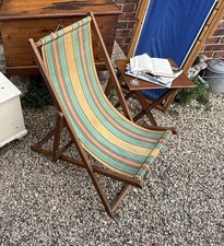 Vintage Colour Stripe Deck Chair