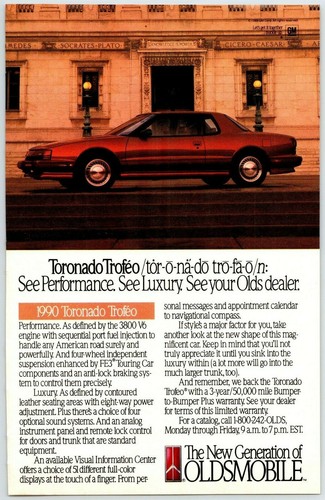 Oldsmobile toronado trofeo - oldsmobile,