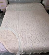 70s polycotton lace bedspread