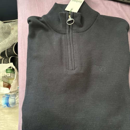 Barbour mens cotton half zip - half,