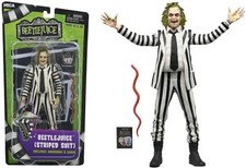 NECA Beetlejuice 1988 Black & White Striped Suit Action Figure - Brand New
