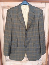 Magee  Size 42 R  Tweed  Check  Mens  Jacket  Pure New Wool