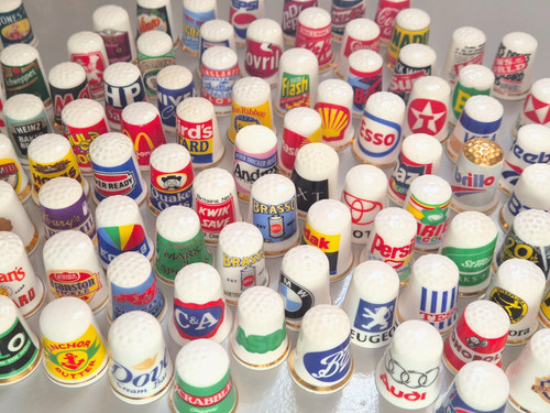 Advertising thimbles vintage - advertising,
