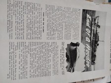 Sk178  Ephemera 1950s Article end Of A Hoodoo  Motor Launch Bambo