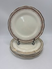 6 X Grindley Cream Petal Gold Lace Tea Plates 7”