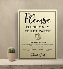 Metal Toilet Sign Bathroom